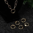 thumbnail image 7 of Brass Screw Carabiner Lock Charms for Necklaces Making Quick Links Round Ring Golden 20x19x2mm Screw: 6x5.5mm, 7 of 7