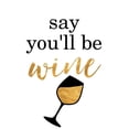 thumbnail image 3 of SD Graphics Studio 13x18 Black Modern Framed Museum Art Print Titled - Say Youll be Wine, 3 of 5