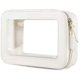 thumbnail image 1 of Clear Zippered Leather TSA Approved Transparent Makeup Bag for Travel Essentials Medium Size, 1 of 5