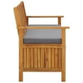 thumbnail image 3 of Casafoyer Garden Storage Bench 47.2" Solid Acacia Wood, 3 of 3