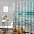 thumbnail image 2 of Orinice Seashells Ocean Magic Bathroom Decor Set with Hooks, 100% Polyester Fabric Chic Modern Shower Curtain, Waterproof Bathroom Decor for Home 69x72, 2 of 7