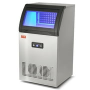 VEVOR Commercial Ice Maker 100lbs/24h with 15lbs Storage Commercial Ice Machine 110V Automatic Ice Machine