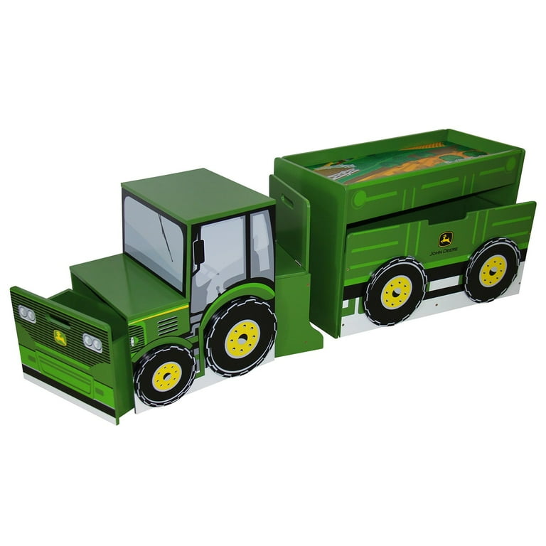 John Deere Tractor Toy Box Set