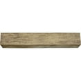 thumbnail image 5 of 8"W x 4"H x 8'L 3-Sided (U-beam) Sandblasted Endurathane Faux Wood Ceiling Beam, Natural Golden Oak, 5 of 21