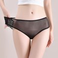 thumbnail image 7 of Bigersell Womens Boy Shorts Underwear Clearance Womens Briefs Underwear Tangas Panty Style P-1024 Spandex Thong Panties Ladies Thong Underwear Briefs High Waist Women's Panties Black One Size, 7 of 7