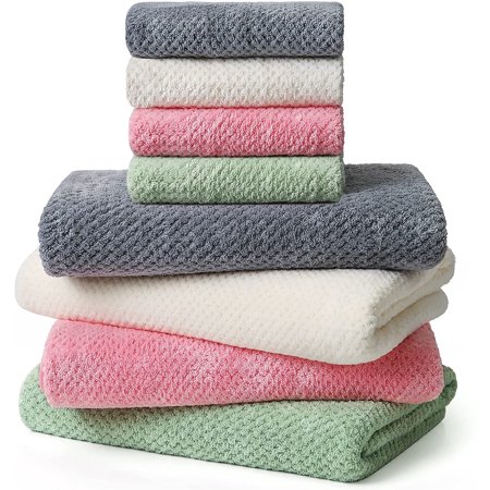 Microfiber Soft Bath Towels 4 Colors for Shower Pool Beach Bathroom Super Absorbent Soft Quick Dry Lightweight
