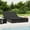 Black, variant on vidaXL 2-Person Sunbed with Cushions Daybed Outdoor Chaise Lounge Poly Rattan