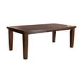 thumbnail image 5 of Contemporary Solid Clean Lines Dining 5pc Set Table with Self-Storing Leaf 1 Bench 4 Side Chairs Dark Oak Finish Furniture, 5 of 7