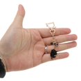thumbnail image 4 of Unique Bargains 1 Pc Stylish Handbag Charm Bag Accessories 3.94″ Black, 4 of 5