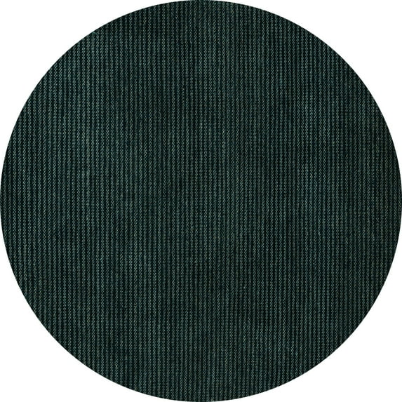 Ahgly Company Indoor Round Abstract Light Blue Modern Area Rugs, 5' Round