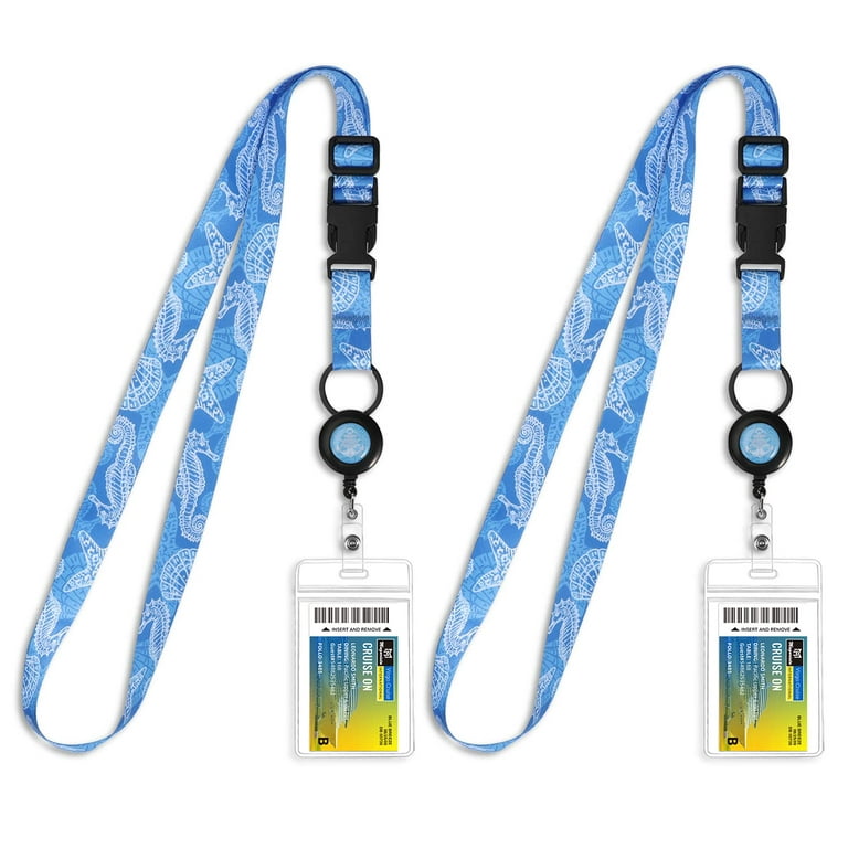 Retractable Cruise Lanyard for Ship Cards, Waterproof Lanyards for