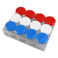 thumbnail image 2 of Caja separada de medicina pequeña, 12 rejillas, botella transparente, cuerpo, espiral, redondo, organizador de medicina para joyería, botones, colores mezclados, 2 of 8