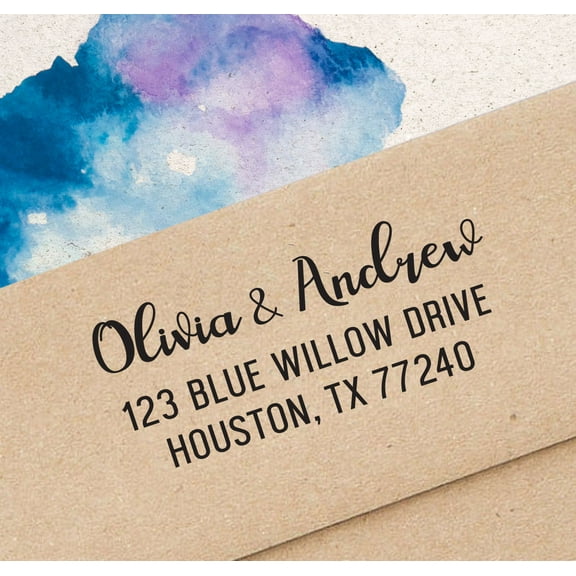 Printtoo Personalized Save The Date Family Return Address Stamp Custom Self Inking Rubber Stamp