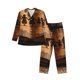 thumbnail image 1 of Balery Vintage Family History Book Pijama para Hombre de Dos Piezas con Manga Larga, Conjunto de Dormir y Descanso Suave con Bolsillos-Medium, 1 of 7