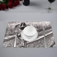 thumbnail image 2 of MKHERT Vintage American Western Cowboy Hat in Field Black and White Placemats Table Mats for Dining Room Kitchen Table Decoration 12x18 inch,Set of 6, 2 of 4