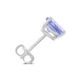 thumbnail image 3 of Timeless Classics Heart Shape Tanzanite Stud Earrings in 14K White Gold - 5MM, 3 of 5