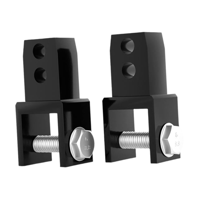 Colaxi 2 Pieces Heightening Device Pad Height Extension Absorber with Screws Universal Replace Parts Motor Rear Shock Riser Absorber Black