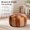 Brown & Khaki (No Stuffing), variant on Unstuffed Moroccan Storage Pouf Ottoman Foot Stool Handmade Faux Leather Floor Chair Seat for Living Room Bedroom Balcony Multi Color