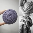 thumbnail image 3 of Farfi 250g Fashion Super Bulky DIY Hand Knitting Blanket Hats Warm Giant Thick Yarn (Type 8), 3 of 13