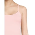 thumbnail image 4 of Time and Tru by Women’s Adjustable Strap Cami, Pink Coral, M, 4 of 5