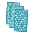 thumbnail image 1 of 3 Pieces Silk Screen Stencils for Polymer Clay Silk Screen Polymer Clay Reusable flower, 1 of 9