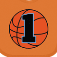 thumbnail image 4 of Inktastic Basketball 1st Birthday 1 Year Old Boys Baby Bib, 4 of 4