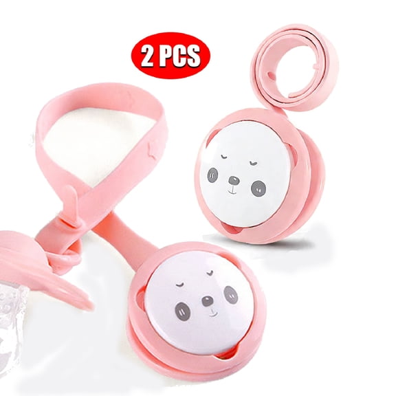 KOYPTL Portable Pacifier Chains Set 2pcs,Waterproof Travel Pacifier Holder Clip Baby Pacifier Clip for Outings and Moms,Convenient Hanging Organizer Gift for Baby Strollers,Cribs,Handbags,Backpacks