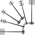 thumbnail image 2 of 6pcs Miniature Telegraph Poles for Model Railway, DIY Mini Landscape, Realistic Design for Model Terrain and Train Enthusiasts, 2 of 5
