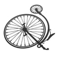 thumbnail image 3 of BRIGHTFUFU Exquisito decoración de bicicleta retro de la artesanía de metal de metal de metal de metal en forma de pared retro montada en la pared en forma de bicicleta, 3 of 8
