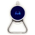 thumbnail image 1 of Blue Mysterious Pattern Head Metal Beer Bottle Cap Opener Duty Stainless Steel, 1 of 3