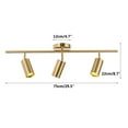 thumbnail image 2 of KCO Lighting Adjustable 3 of Light Track Lighting Fixture Brushed Brass Ceiling Light Fixture, 2 of 7