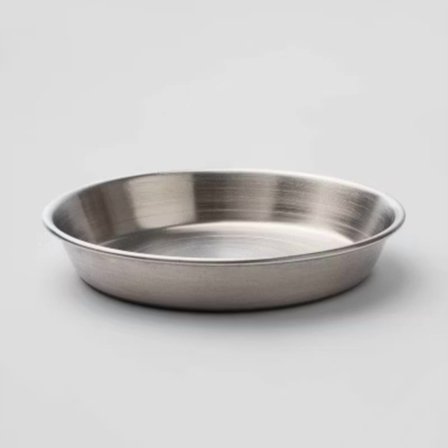 Matte Stainless Steel Cat & Dog Dish Bowl - Silver - 13.2oz