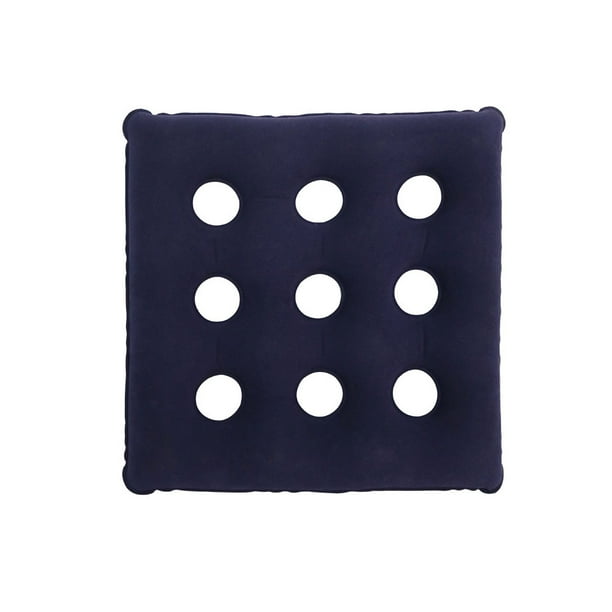Bearachild Cojines inflables para asiento, esterilla antiescaras para exteriores, almohadilla para asientos domésticos, colchón para glúteos, esterillas Decoración del hogar Azul oscuro Bearachild HA062770-01