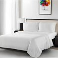 thumbnail image 3 of 4 Pcs Twin XL Sheets,400 TC Dorm Bed Sheets,100% Cotton White Solid Sheets to fit 12"To 15" Deep Mattress, 3 of 6