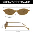thumbnail image 4 of Gafas de sol ovaladas retro GUVIVI para mujer con protección UV400, 4 of 8