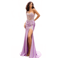 thumbnail image 5 of Women's Nox Anabel C1346 Long Strapless Prom 2026 Dress With Sweetheart Neckline Lilac Lavender Size 0, 5 of 5