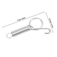 thumbnail image 4 of MEIBUTYUP 10Pcs Pet Cage Hook Metal Tension Spring for Keeping Cage Door Closed Silver, 4 of 8
