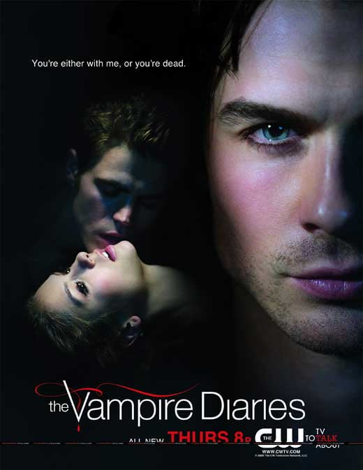 The Vampire Diaries (TV) movie POSTER (Style J) (27" x 40") (2009