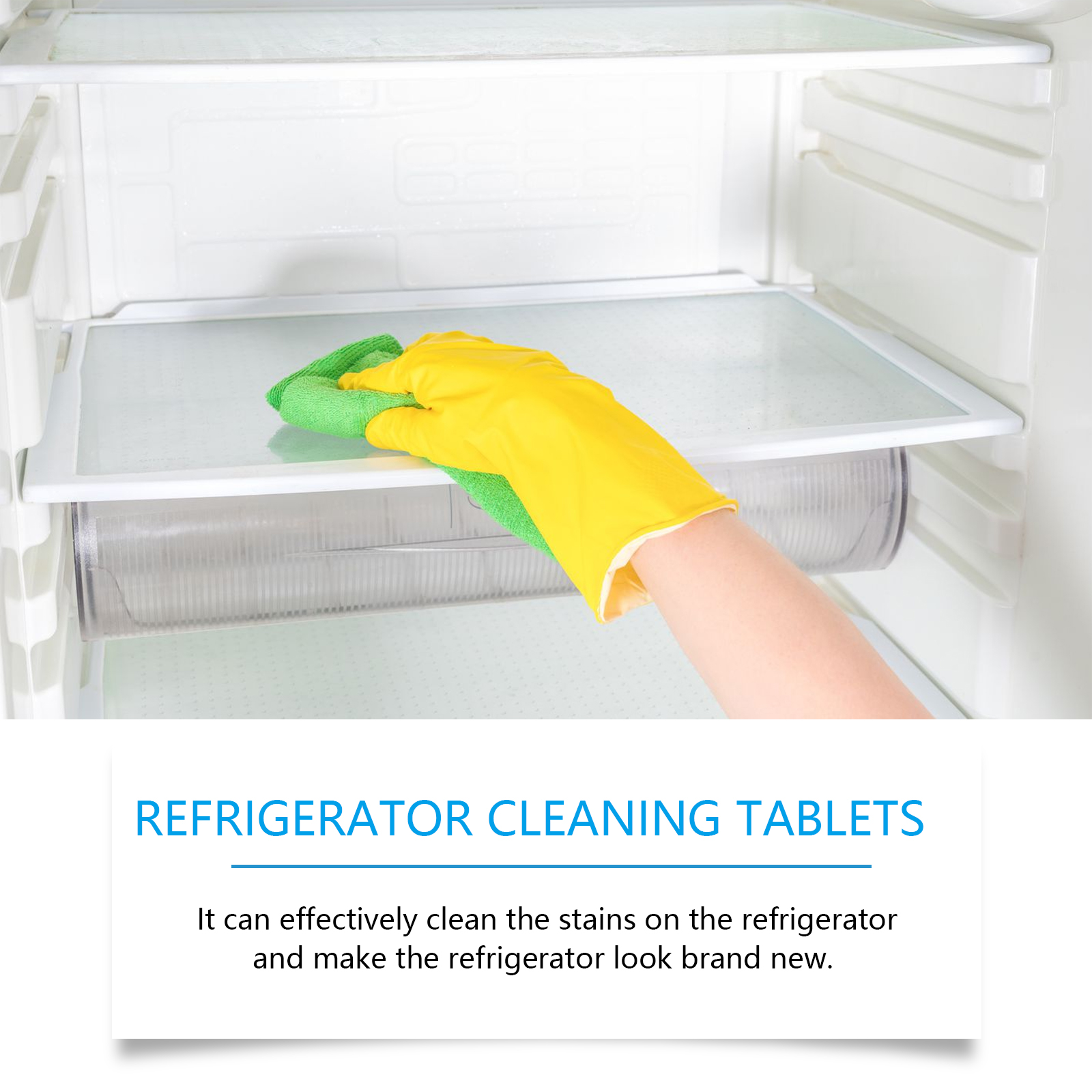 Alvantor Refrigerator Cleaning Tablets Multi-Purpose Deodorizer, 12PCS