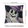 thumbnail image 4 of Halloween Ghost Boo Decorative Throw Pillow Covers Spooky Jack O Lantern Pumpkin Porch Outdoor Home Decor, Hands Skeleton Bat Funny Holiday Couch Cushion Case, 4 of 7