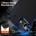 thumbnail image 7 of Nalacover iPhone 8 Plus / 7 Plus Case, Heavy Duty 3 in 1 Rugged Shockproof Rugged Silicone Hybrid Hard PC Soft TPU Bumper Camera Raised Drop Protective Girls Women Boy Men Phone Covers, Navyblue, 7 of 7