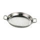 thumbnail image 2 of Bandeja de acero inoxidable para servir redonda decorativa y versátil con doble Plata S, 2 of 9