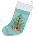 thumbnail image 2 of Caroline's Treasures Russian Toy Terrier Multi-color Christmas Stocking, with Soft Suede Fabric 18", 2 of 2