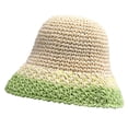 thumbnail image 1 of Sombrero de paja con circunferencia de la cabeza de 56-58cm, protector solar de verano para mujer, sombrero de pescador, sombrero transpirable a juego de color, 1 of 5