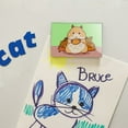 thumbnail image 2 of Hamster Eating Stash of Food Rectangle Acrylic Fridge Refrigerator Magnet, 2 of 4