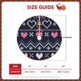 thumbnail image 2 of Daiia Pixel Heart Winter Drawing Merry Christmas Tree Skirt , Xmas Large Lace-up Tree Skirt, Santa Snowflakes Rustic Home Decorations New Year Party Farmhouse Decor-48", 2 of 6