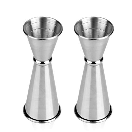 Vankcp Double Jigger Cocktail Jiggers Barware Alcohol Measuring Tool,18/8 Stainless Steel,Home