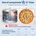 thumbnail image 2 of Lampshades 2 Pack Winter forest glowing snowflakes Christmas forest snowy road 13"x13"x10" Light Shade for Table Lamps Floor Lamp Shades Lampshade Replacement Easy Assembly, 2 of 8