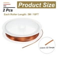 thumbnail image 2 of Uxcell 2Pcs 20 Gauge Alambre de Cobre para Hacer Joyas Resistente a la Ternura Alambre para Hacer Joyas Suministros de Manualidades Cobre 10FT, 2 of 6