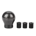 thumbnail image 2 of Universal Carbon Fiber Style GearKnob Head Lever Cover Car Modification Accessory, 2 of 8